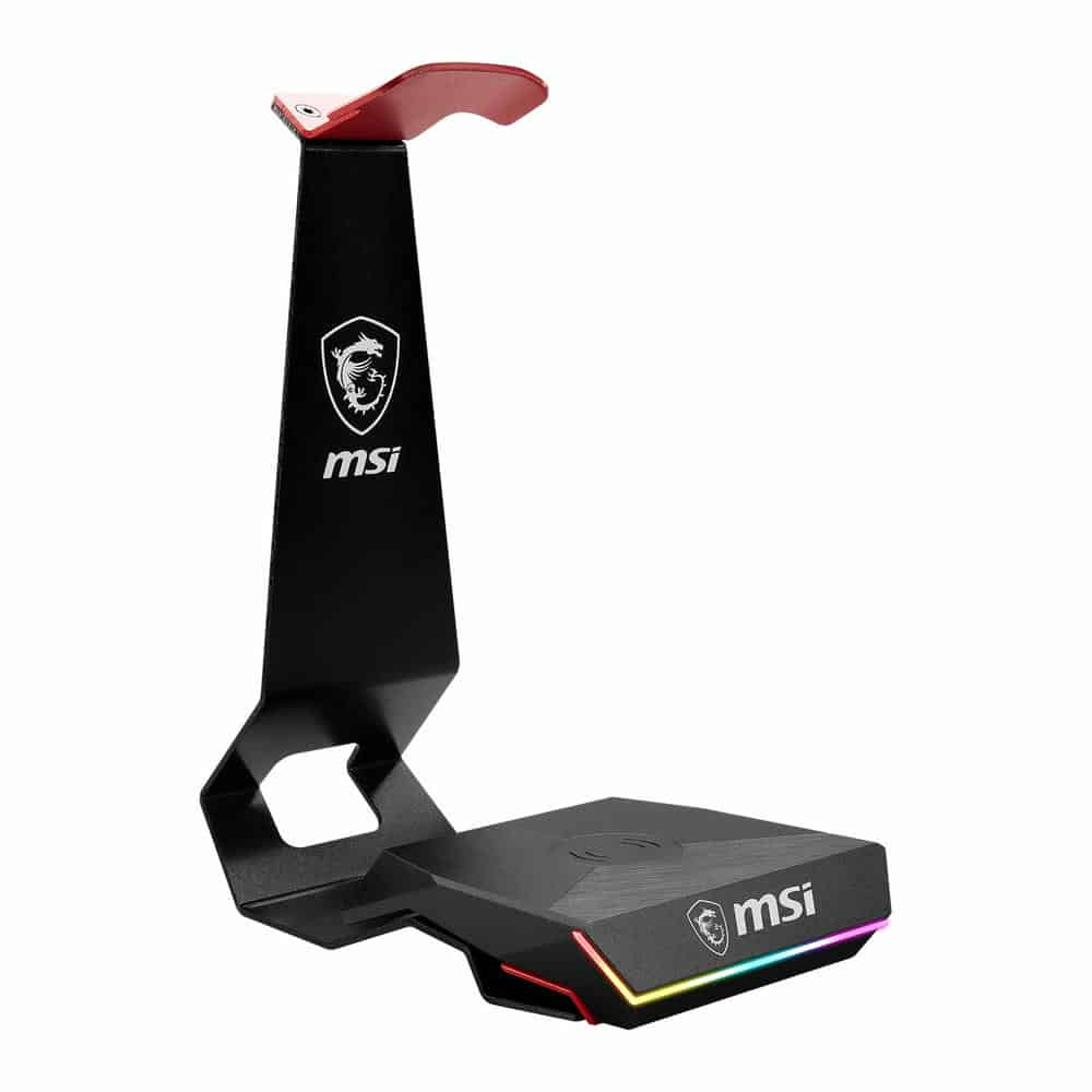 MSI IMMERSE HS01 COMBO Black/Red Headset Stand & Wireless Charger